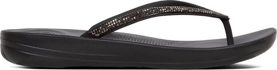 FitFlop IQUSHION Dames Slippers Zwart Sparkle