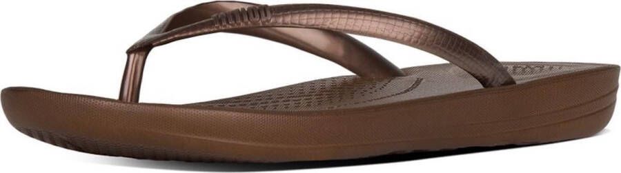 FitFlop IQushion Ergonomic Teenslippers Dames Brons