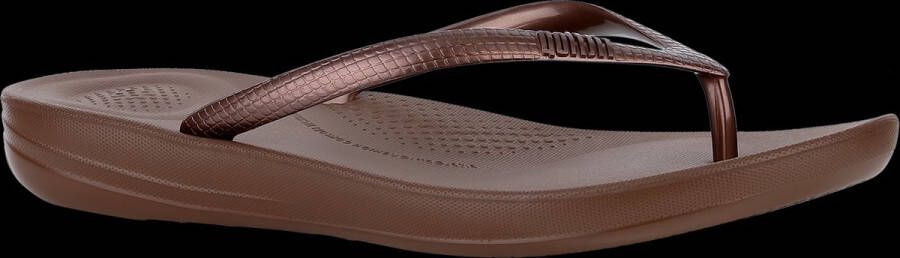 FitFlop IQushion Ergonomic Teenslippers Dames Brons