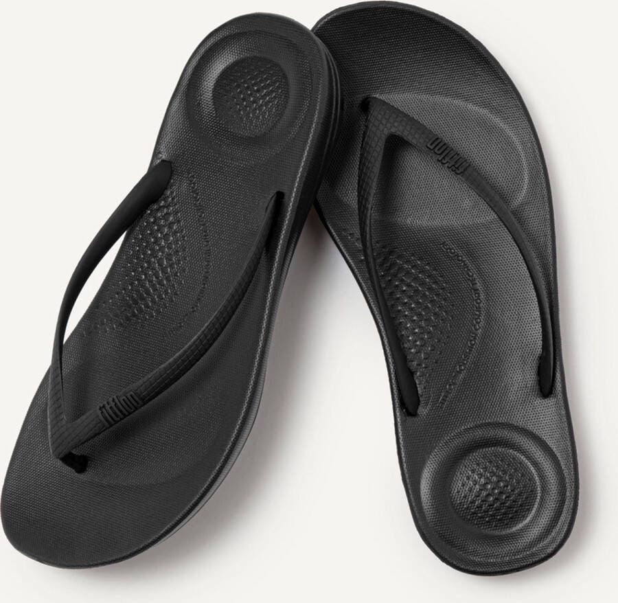 FitFlop IQushion Ergonomic Teenslippers Dames Zwart - Foto 12