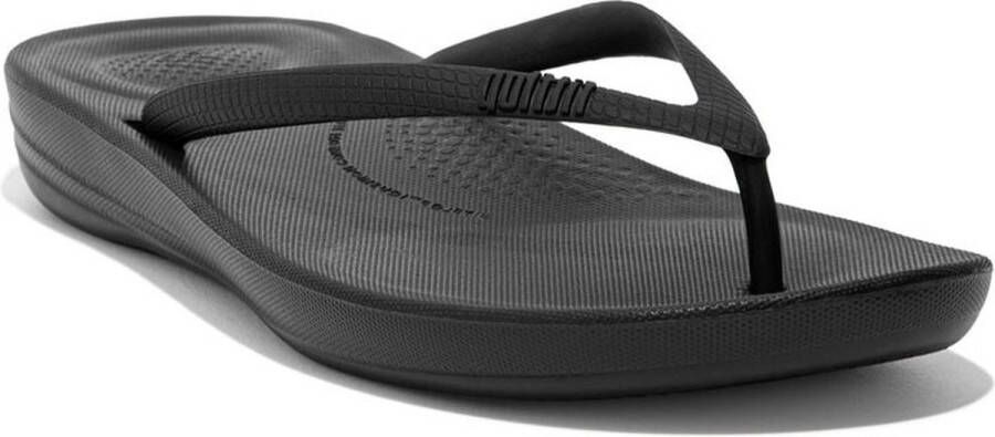 FitFlop IQushion Ergonomic Teenslippers Dames Zwart - Foto 15