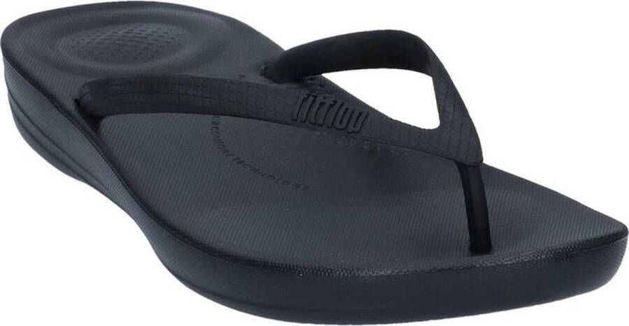 FitFlop IQushion Ergonomic Teenslippers Dames Zwart - Foto 9