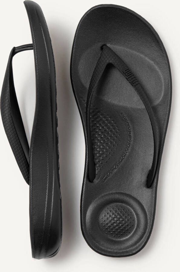 FitFlop IQushion Ergonomic Teenslippers Dames Zwart - Foto 11