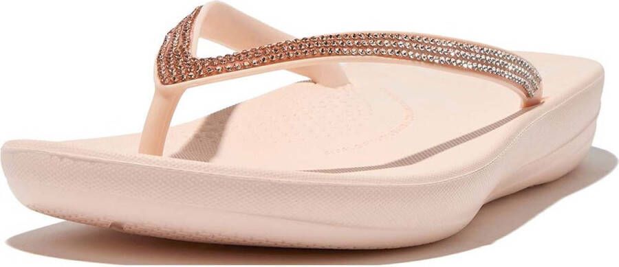 FitFlop iQushion Sparkle Slippers roze Textiel Dames