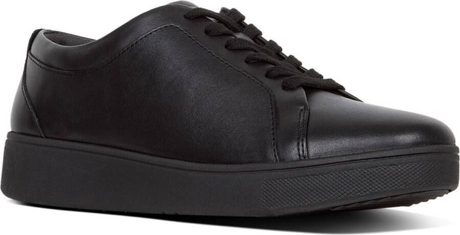 FitFlop Leren Rally sneakers- Sneakers ZWART Leer