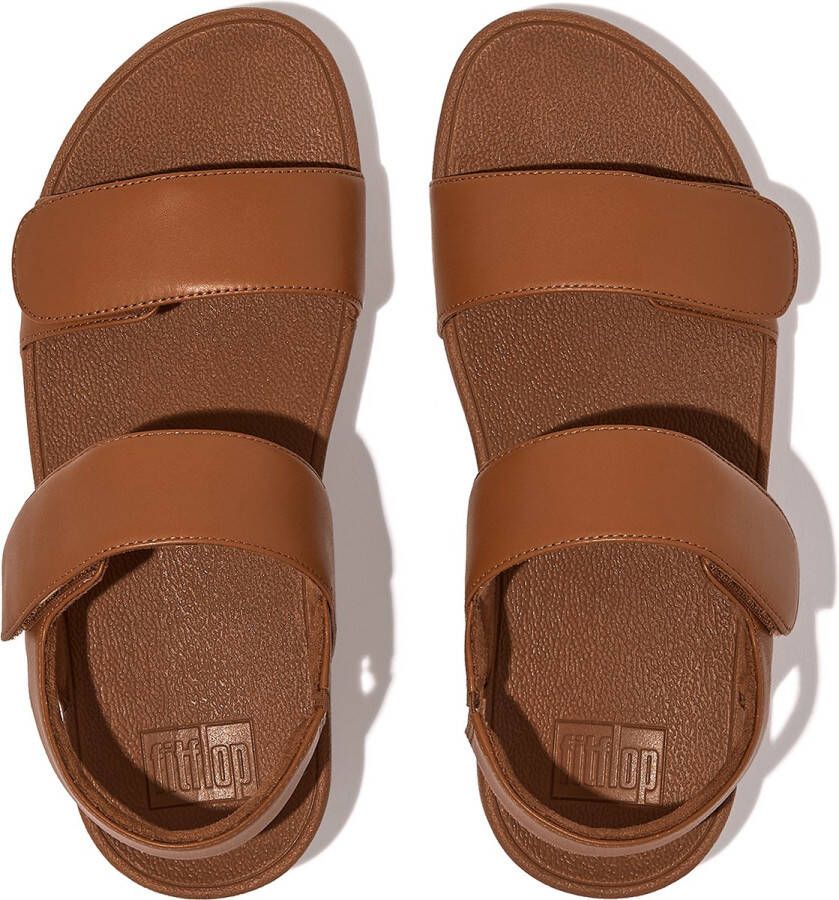 FitFlop Lulu Adjustable Leather Back-Strap Sandals BRUIN