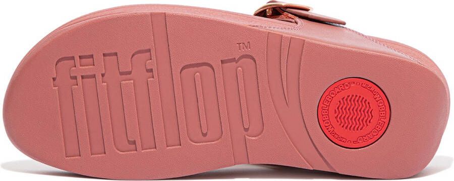 FitFlop Lulu Adjustable Toe Post Leather ROZE - Foto 2