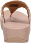 FitFlop Vrouwen Leren Slippers Damesschoenen Teenslipper Lulu toe leather Rose Goud - Thumbnail 12