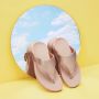 FitFlop Vrouwen Leren Slippers Damesschoenen Teenslipper Lulu toe leather Rose Goud - Thumbnail 7