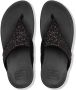 FITFLOP Teenslippers Dames Lulu Glitter Maat: 37 Materiaal: Leer Kleur: Blauw - Thumbnail 3