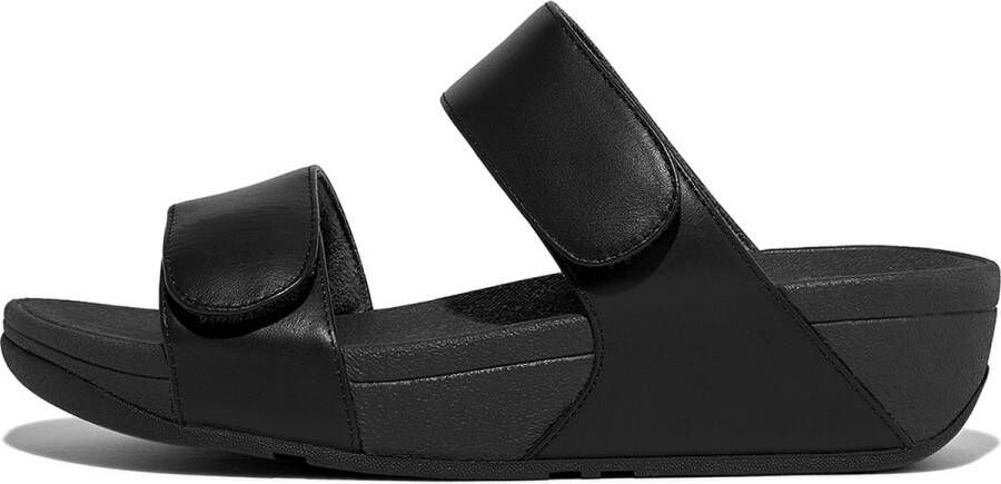 FitFlop Lulu Leather dames slipper Zwart