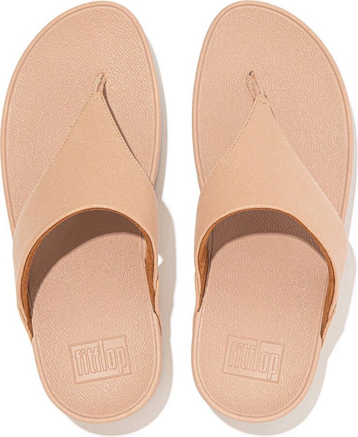 FitFlop Lulu Shimmer dames slipper Beige