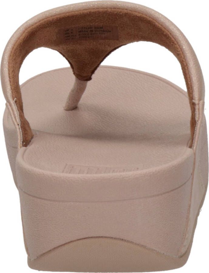 FitFlop Lulu Shimmer dames slipper Beige