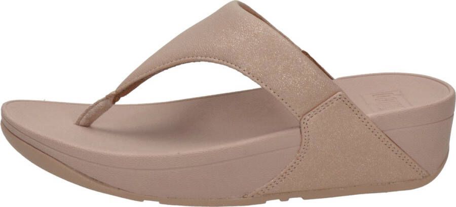 FitFlop Lulu Shimmer dames slipper Beige