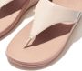 FitFlop Lulu Leather Toepost Teenslippers gebroken wit - Thumbnail 12