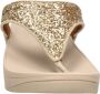 FitFlop Lulu Glitter Toe Thongs PU Glitter Teenslippers goudkleur - Thumbnail 11