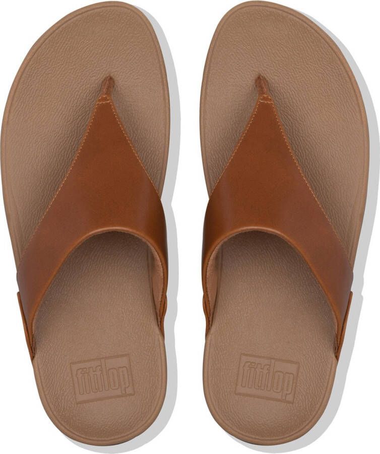 FitFlop Leren Teenslippers Brown Dames - Foto 3