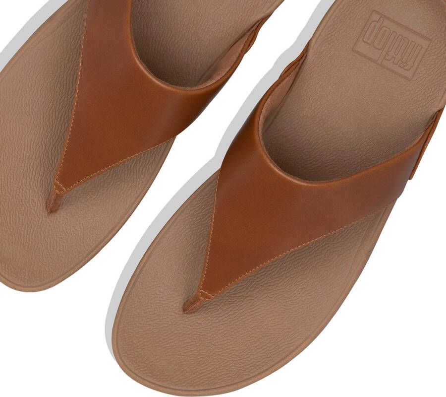 FitFlop Leren Teenslippers Brown Dames - Foto 5