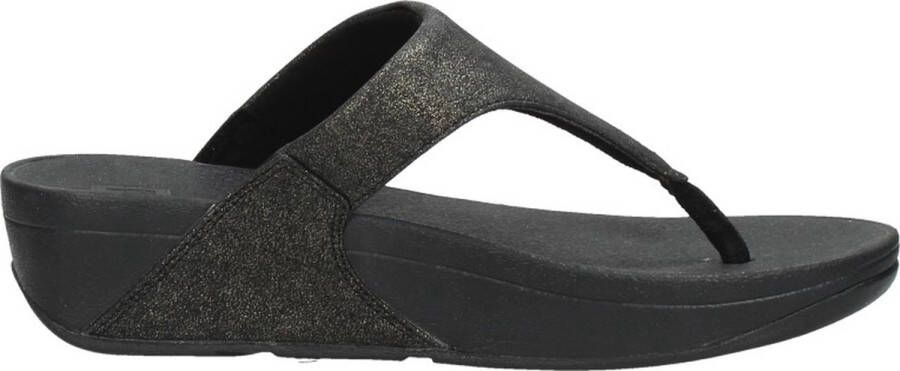 FitFlop Lulu Shimmer dames slipper Zwart