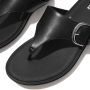 FitFlop ™ Graccie Toe Post Sandals All Black - Thumbnail 4