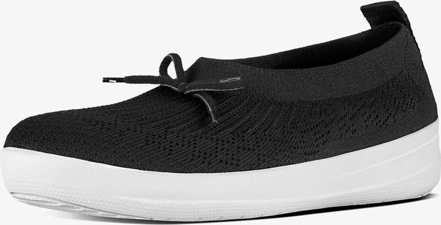 FitFlop ™ Uberknit Slip-On Ballerina With Bow Poly nylon Black