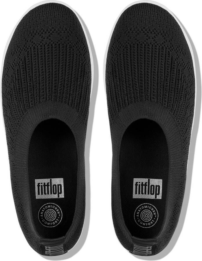 FitFlop Uberknit Slip-On Ballerina ZWART