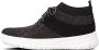 FitFlop Uberknit Slip-On High Top Sneaker laag gekleed Dames Zwart;Zwarte J30-501 -Black Bronze Metall - Thumbnail 16