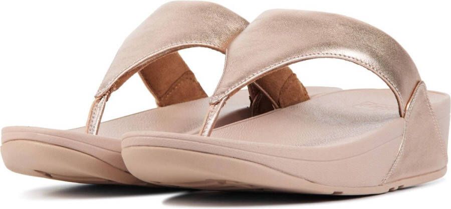 FitFlop Vrouwen Leren Slippers Damesschoenen Lulu toe leather Rose Goud