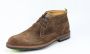 Floris van Bommel Mannen Suède Veterboots Boots Herenschoenen 20090 Cognac - Thumbnail 7