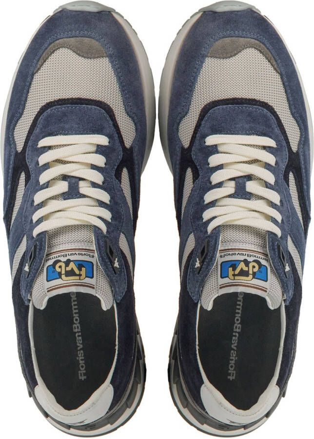 Floris van Bommel Floris van Sneakers Heren Lage sneakers Herenschoenen Leer SFM-10170 Blauw