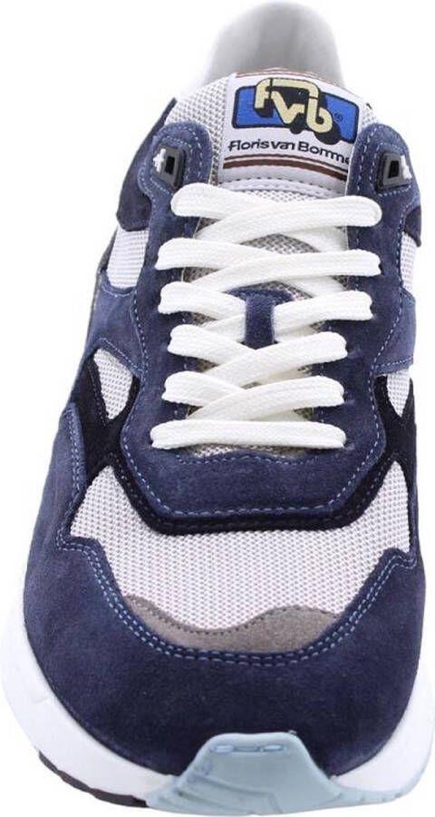 Floris van Bommel Floris van Sneakers Heren Lage sneakers Herenschoenen Leer SFM-10170 Blauw