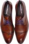 Floris van bommel 30118 De Stapper 02.00 Dark Cognac G+Wijdte Veterschoenen - Thumbnail 9