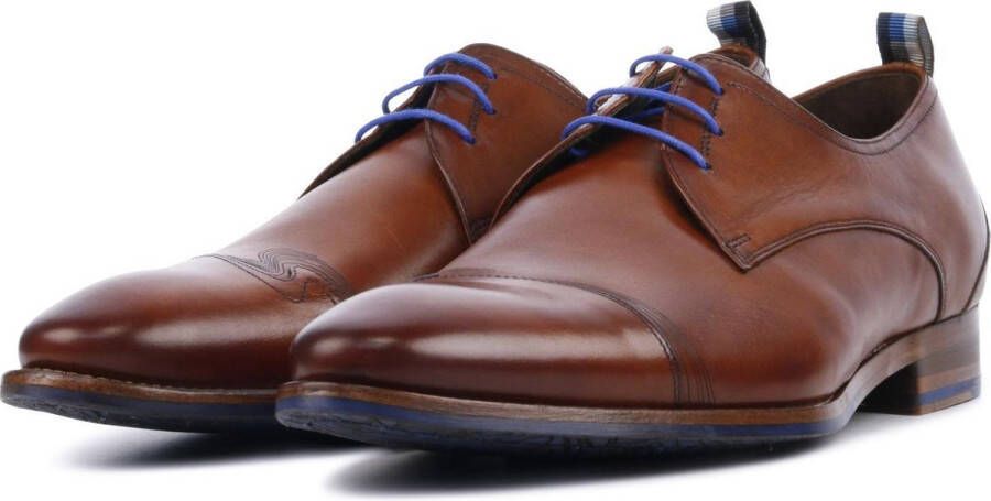 Floris van bommel 30118 De Stapper 02.00 Dark Cognac G+Wijdte Veterschoenen - Foto 13