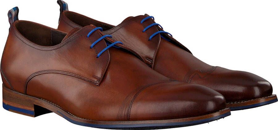 Floris van bommel 30118 De Stapper 02.00 Dark Cognac G+Wijdte Veterschoenen - Foto 14