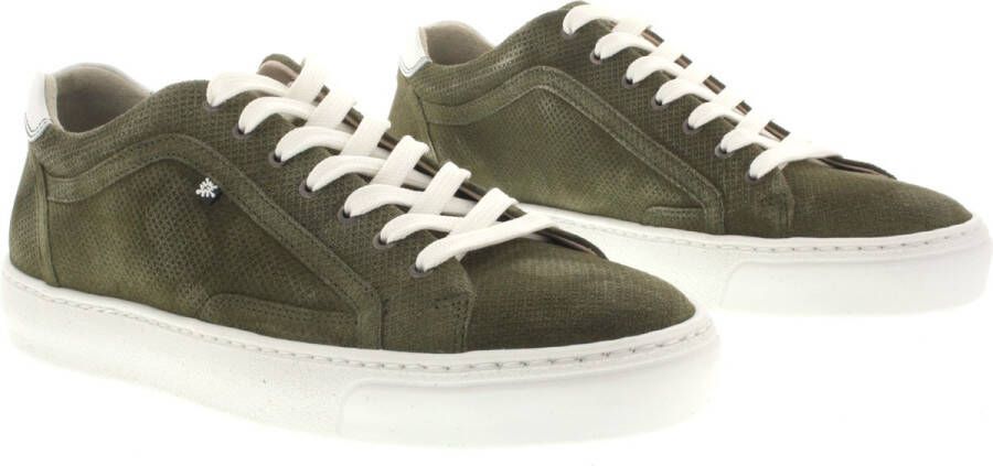 Floris van Bommel Heren Sneakers De Vulcer 01.19 Light Green Groen