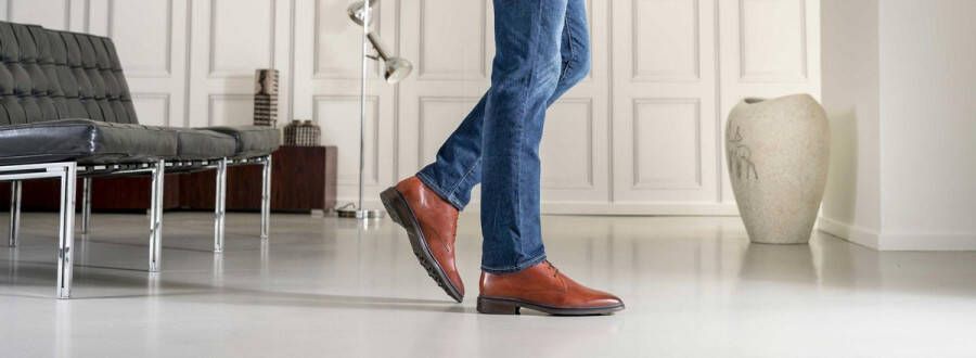 Floris van Bommel Heren Veterschoenen 10667 03 Cognac