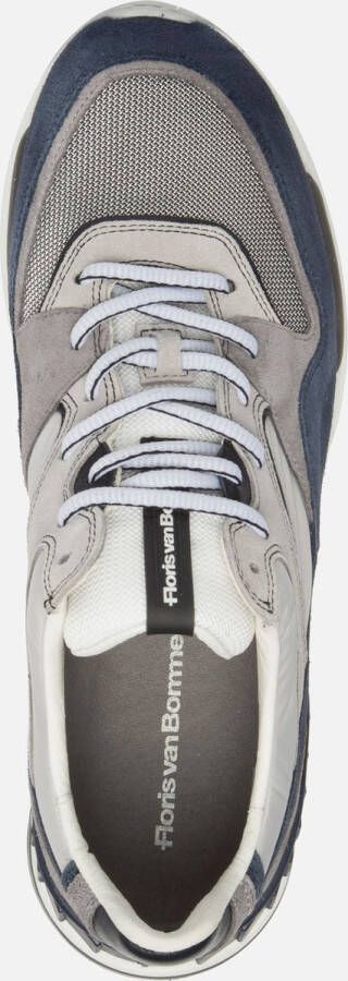 Floris van Bommel Jogger sneakers blauw Suede Heren