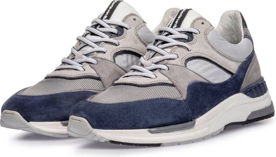 Floris van Bommel Jogger sneakers blauw Suede Heren