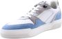 Floris van Floris van Bommel van Floris van Bommel Sneakers Heren Lage sneakers Herenschoenen Leer SFM-10201 Wit blauw - Thumbnail 14