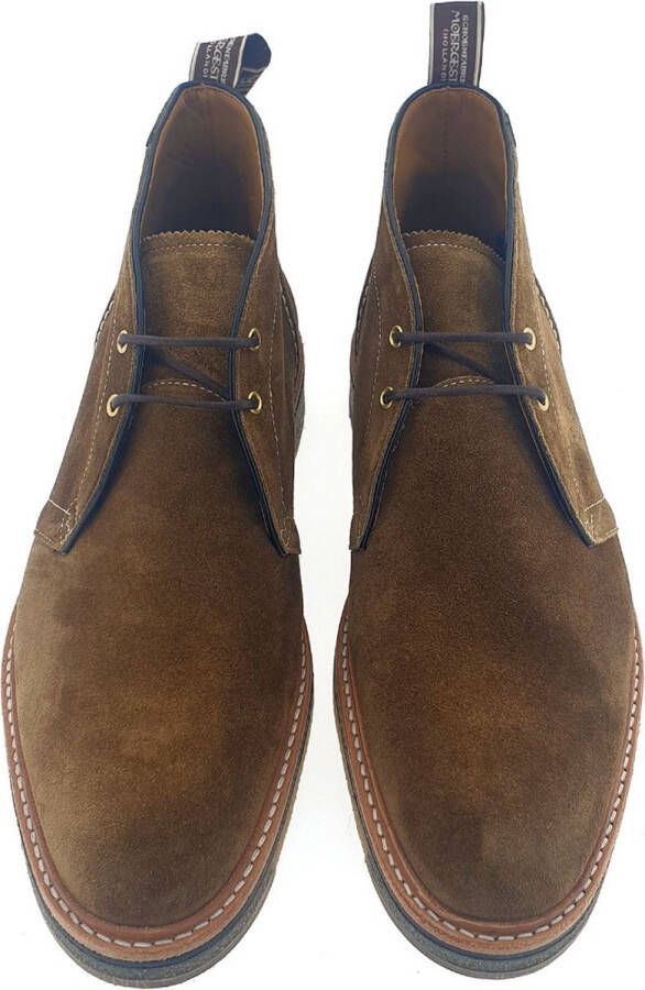 Floris van Bommel SFM-50124-22-01 Volwassenen Heren sneakersVrije tijd half-hoog Cognac