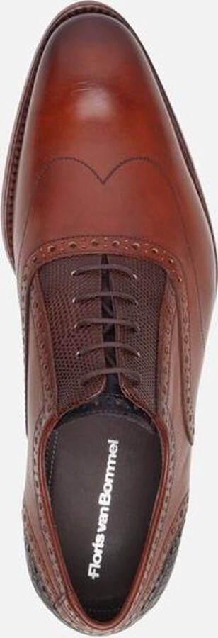 Floris van Bommel Veterschoenen cognac