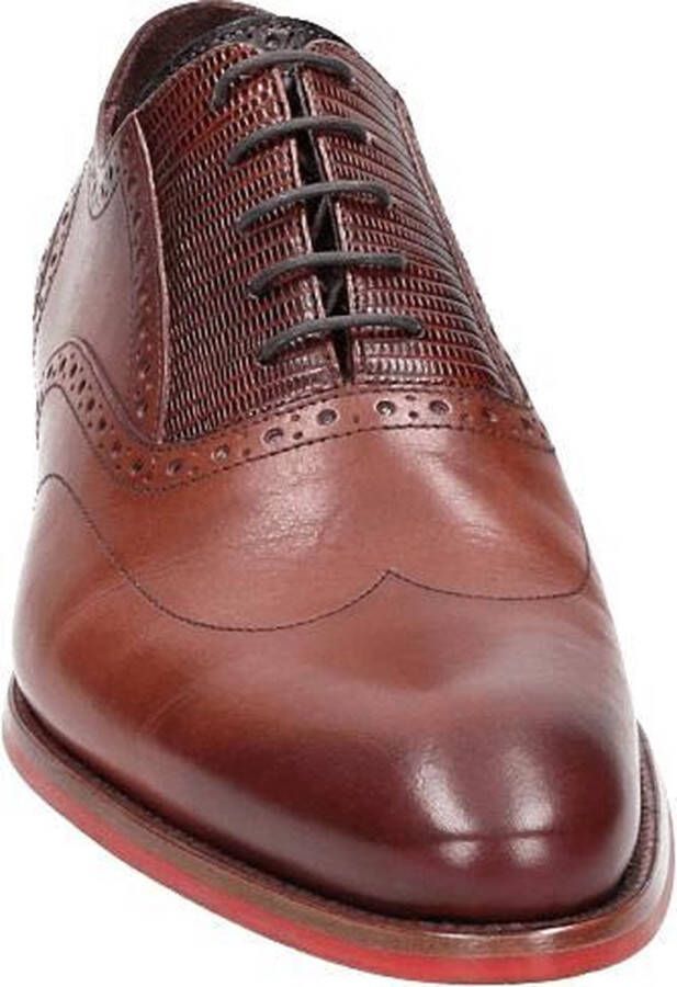 Floris van Bommel Veterschoenen cognac