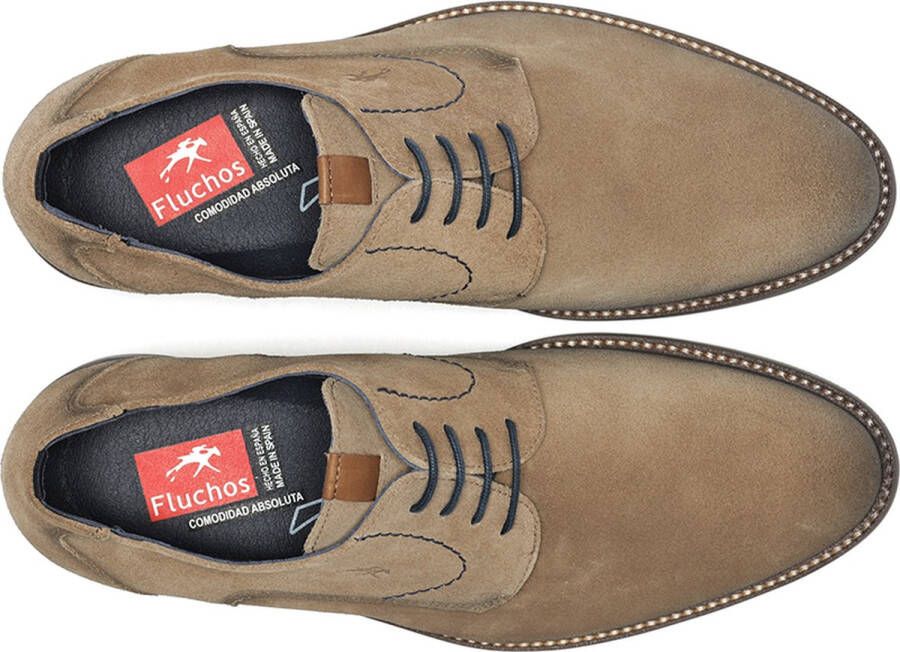 Fluchos F1643 Veterschoen beige