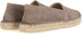 Fred de la Bretoniere Taupe Espadrilles met Geweven Detail Beige Dames - Thumbnail 6