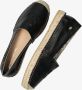 Fred de la Bretoniere Zwarte Leren Espadrilles Stijlvol Model Black Dames - Thumbnail 5