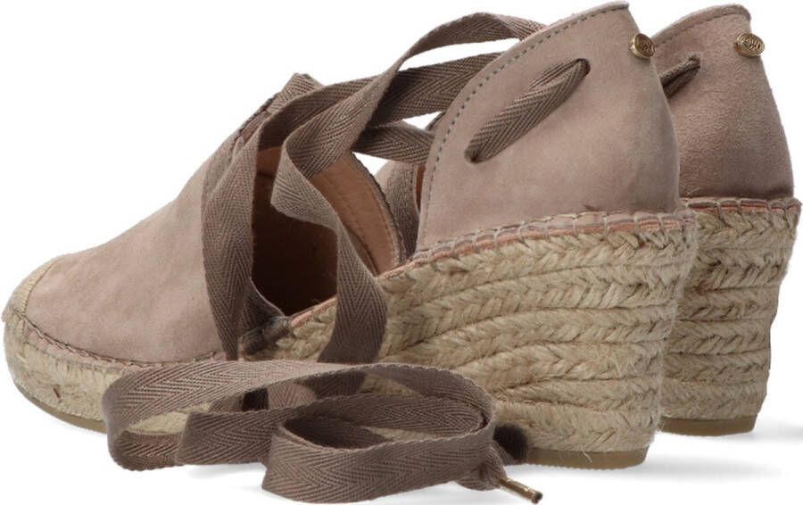 Fred de la Bretoniere 153010224 Espadrilles Met Sleehak Dames Taupe