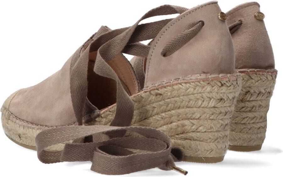 Fred de la Bretoniere 153010224 Espadrilles Met Sleehak Dames Taupe