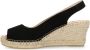 FRED DE LA BRETONIERE Espadrilles Dames 153010240 Maat: 40 Materiaal: Suède Kleur: Zwart - Thumbnail 12