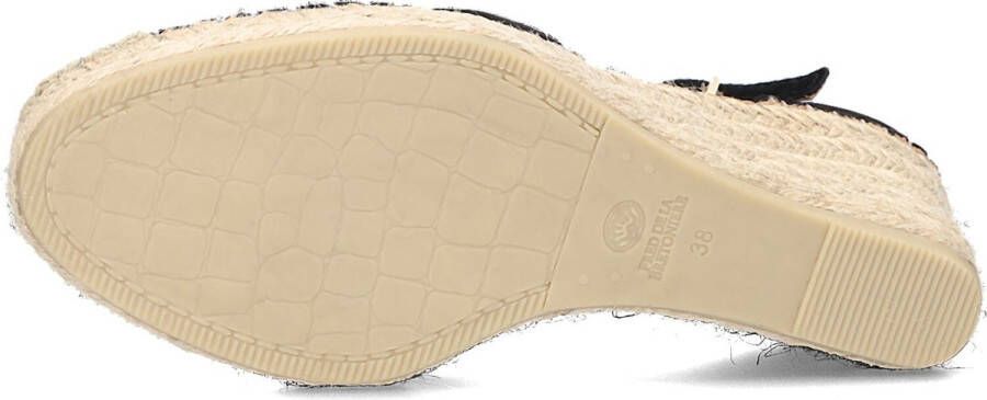 Fred de la Bretoniere 153010272 Espadrilles Met Sleehak Dames Zwart