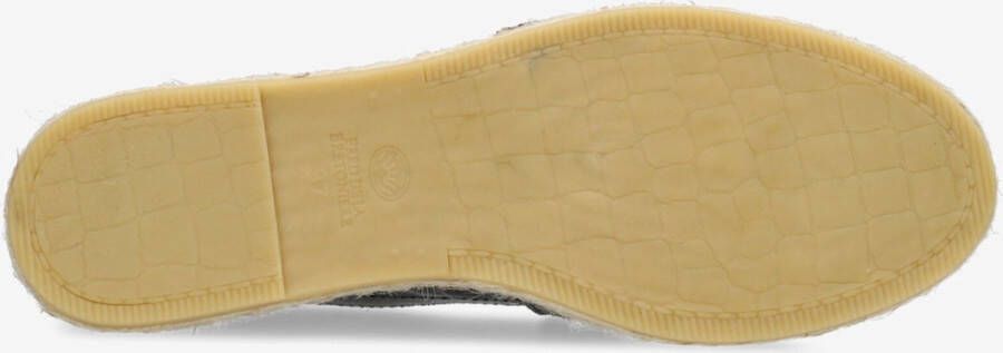 Fred de la Bretoniere Espadrille Mili Zwart